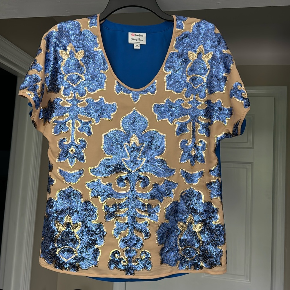 Tracy Reese Target Neiman Marcus sequins blouse